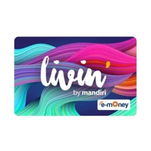 cetak e-money custom dari Cendara dengan desain logo perusahaan