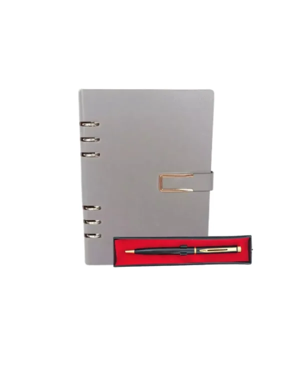 seminar kit basic 6, custom notebook kulit dan pulpen untuk souvenir perusahaan