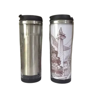 custom tumbler Jakarta Tumbler IPS stainless dengan desain perusahaan
